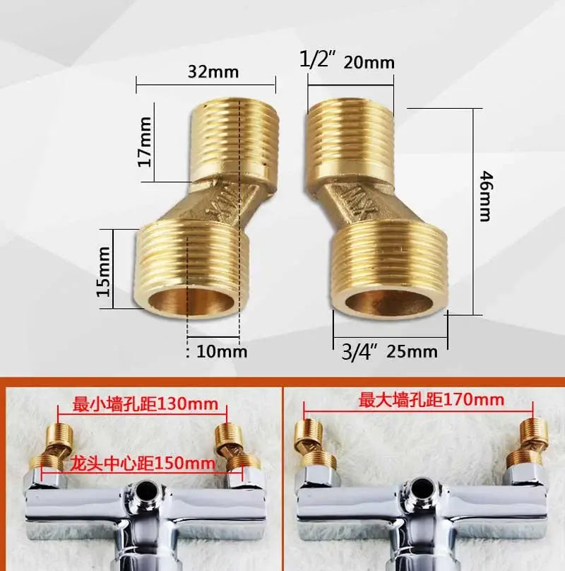 Antique brass round shower faucet set with handheld sprayer bathroom