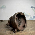 Antique double dragon copper craft burner living room carbon stove