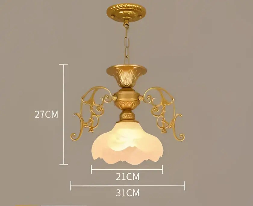 Antique industrial black & gold loft chandelier dining room light