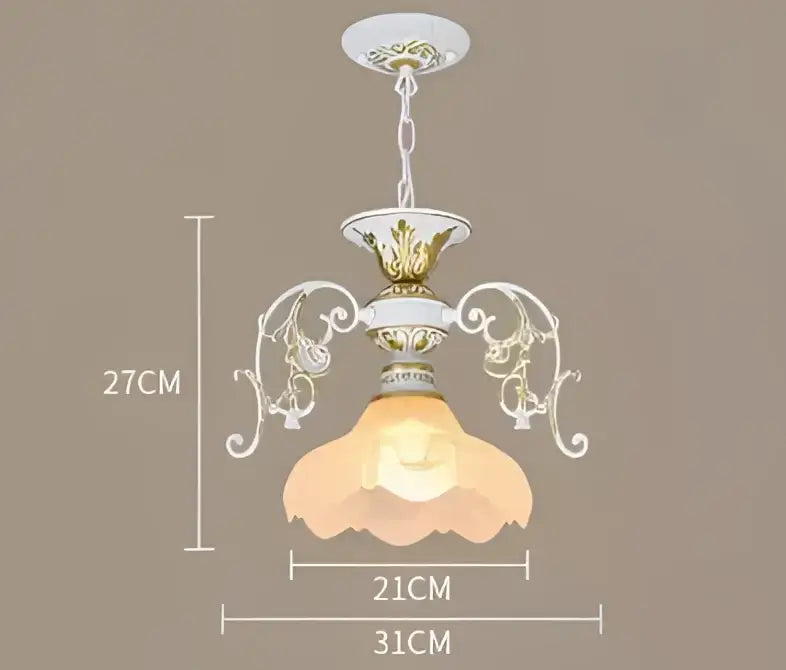 Antique industrial black & gold loft chandelier dining room light