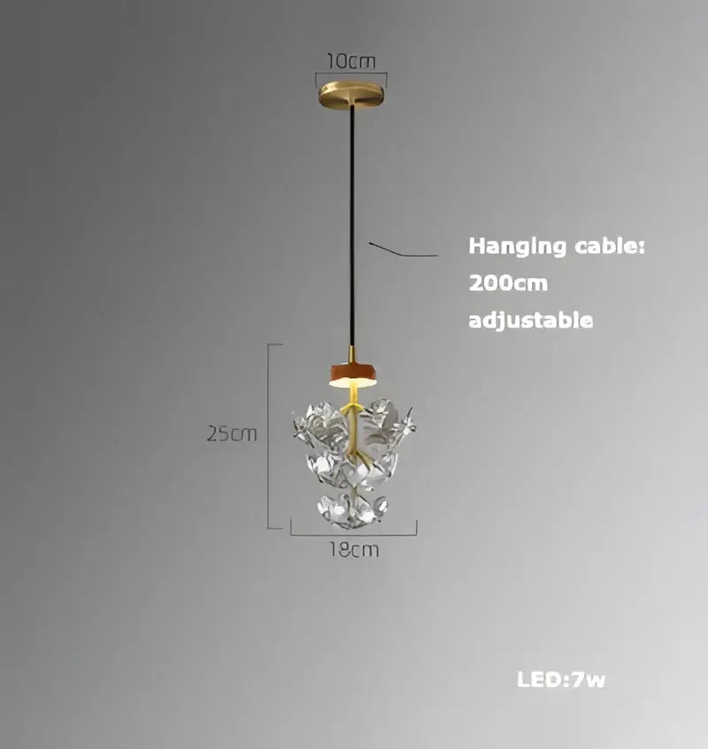 Art deco brass crystal led ceiling chandelier dining room pendant