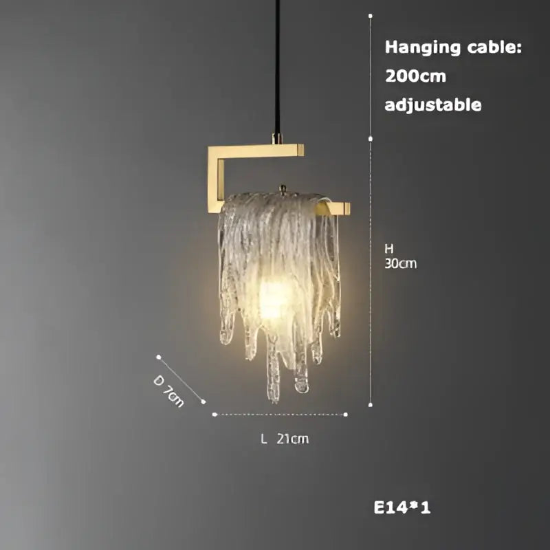 Art deco brass crystal led ceiling chandelier dining room pendant