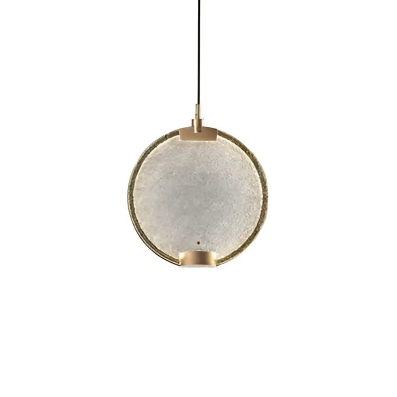 Art deco clear pink glass pendant light kitchen led sphere