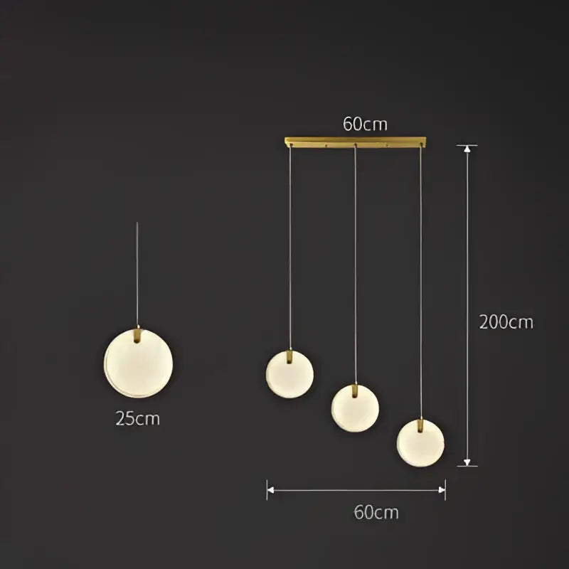 Art deco marble golden lustre pendant light for dining room