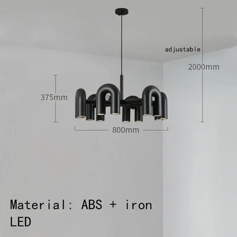 Art deco teal metal 3 light pendant – dining room chandelier