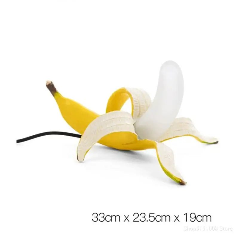Art deco yellow banana lighting fixture bedroom glass lampshade led