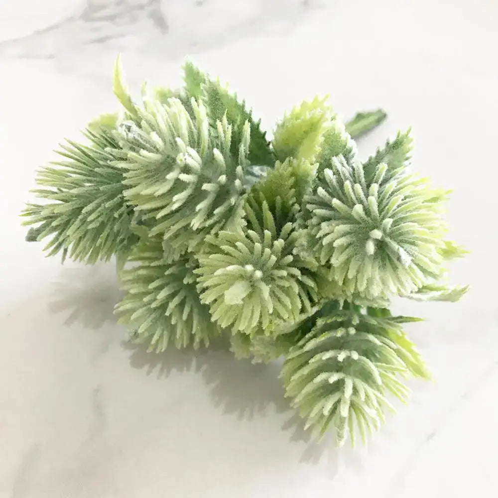 Artificial green plant flower cherry berries bundle living room decor