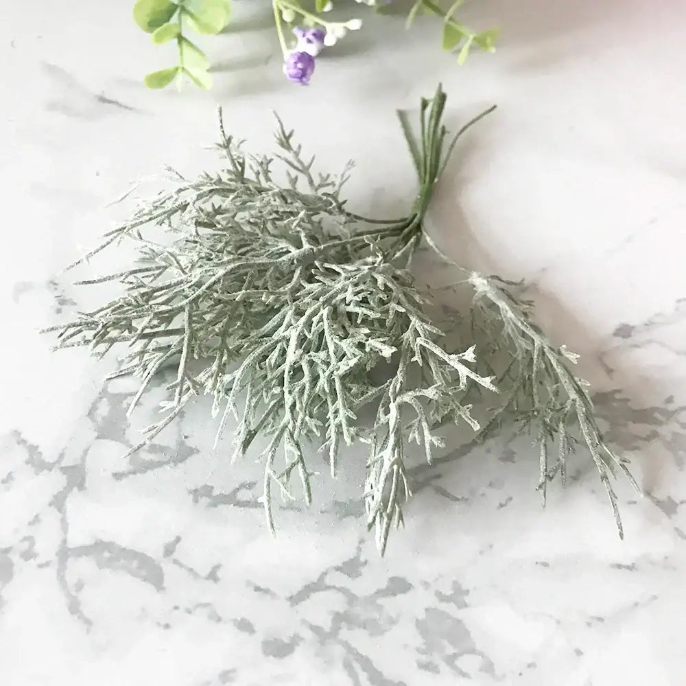Artificial green plant flower cherry berries bundle living room decor