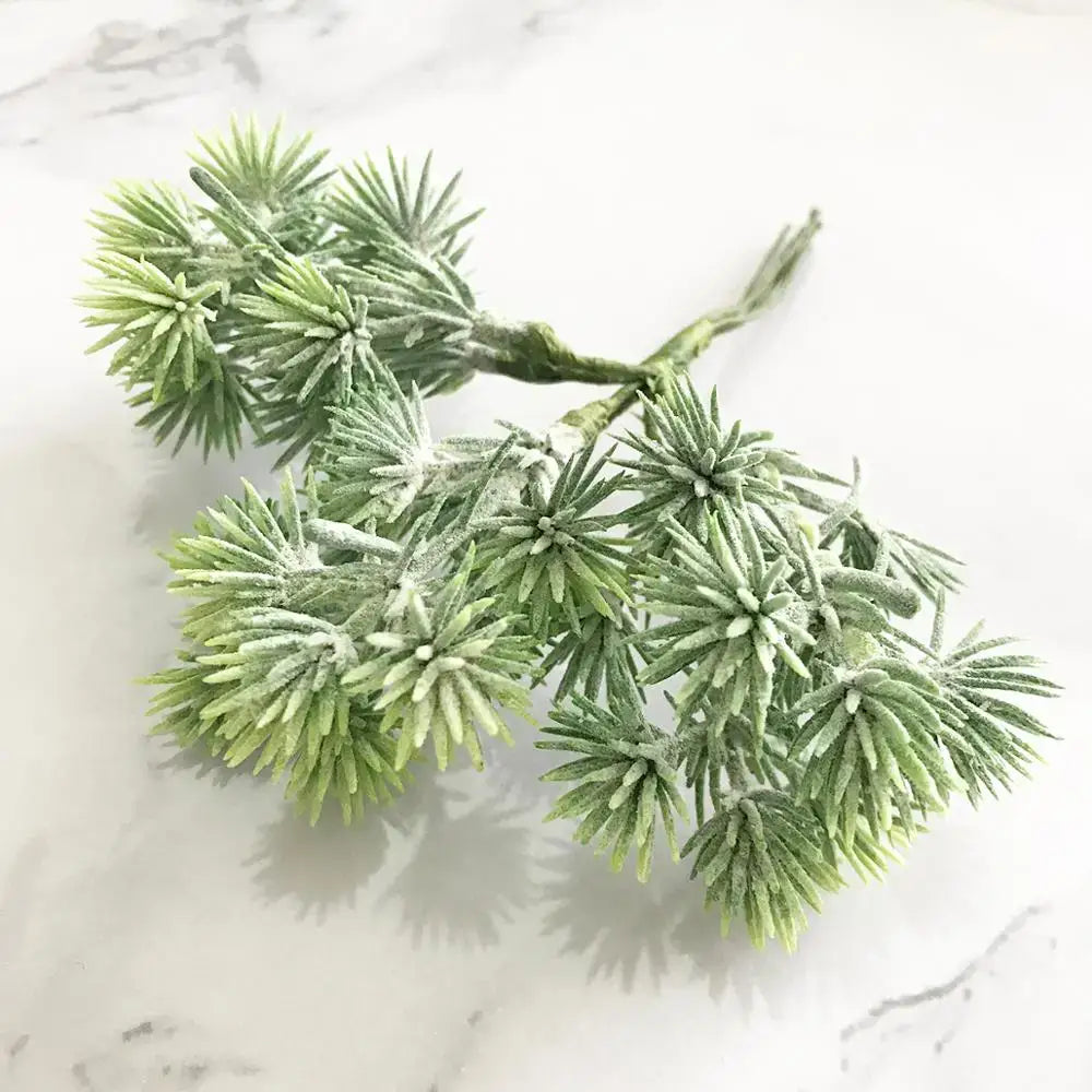 Artificial green plant flower cherry berries bundle living room decor