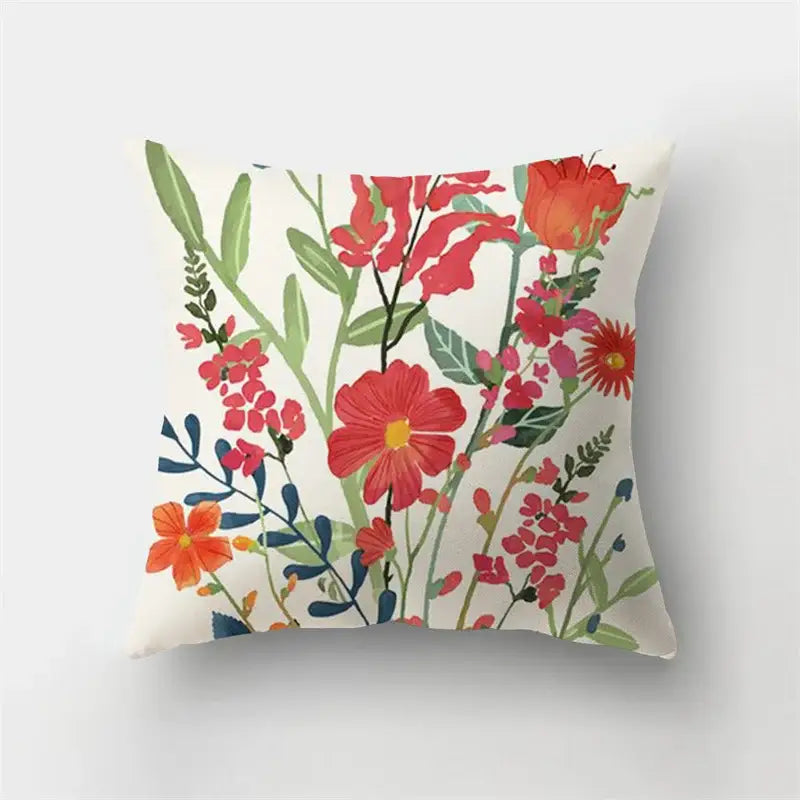 Artistic nature and animal short plush pillowcase bedroom decor