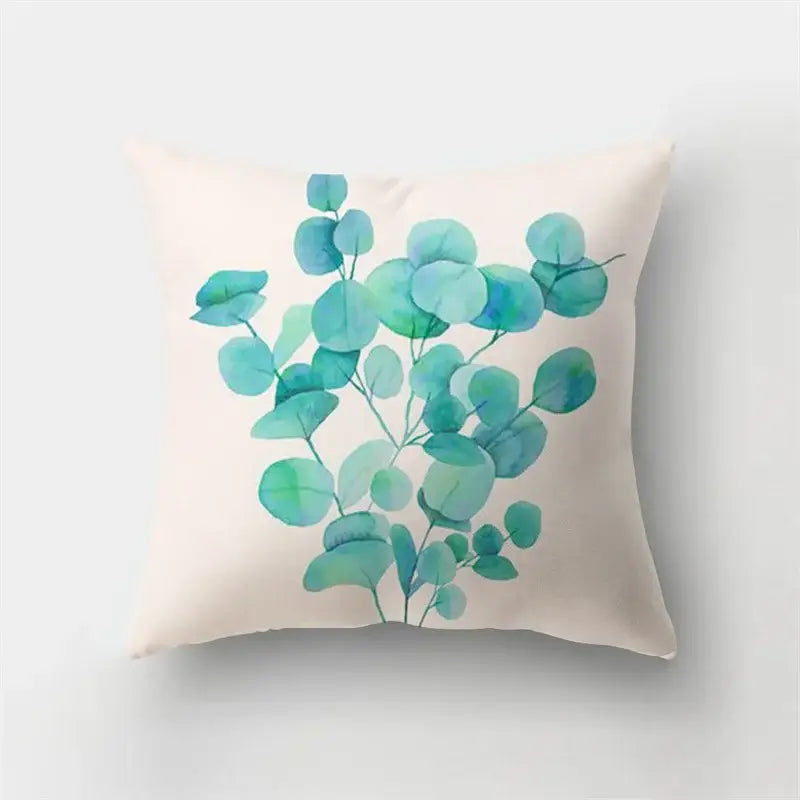 Artistic nature and animal short plush pillowcase bedroom decor
