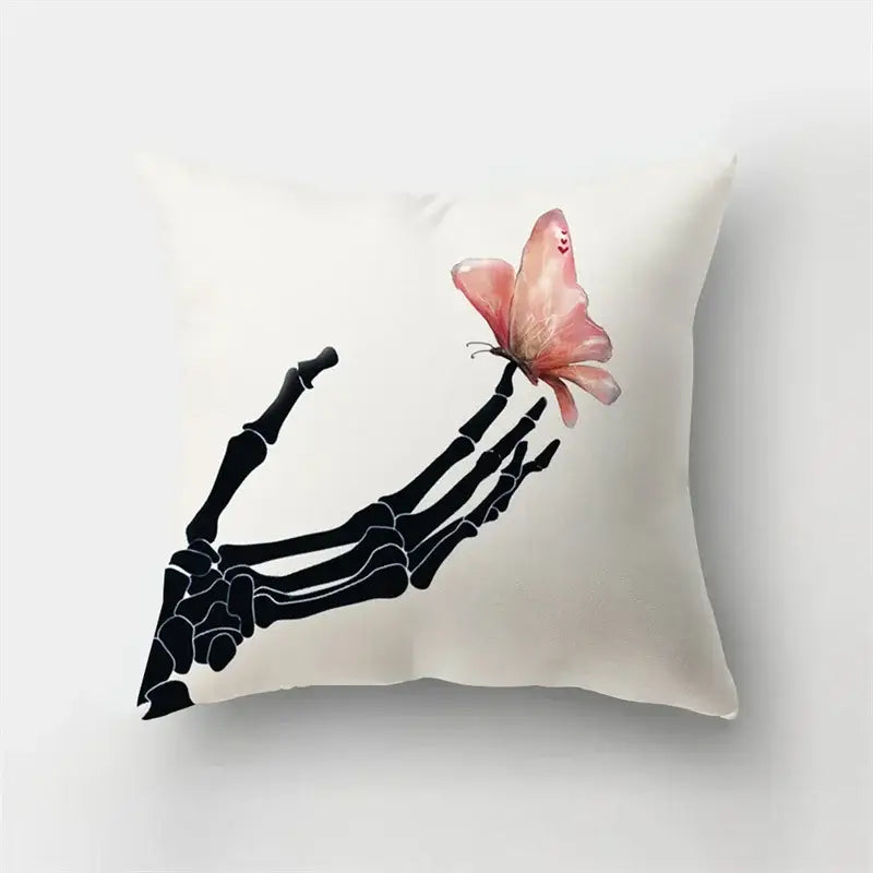 Artistic nature and animal short plush pillowcase bedroom decor