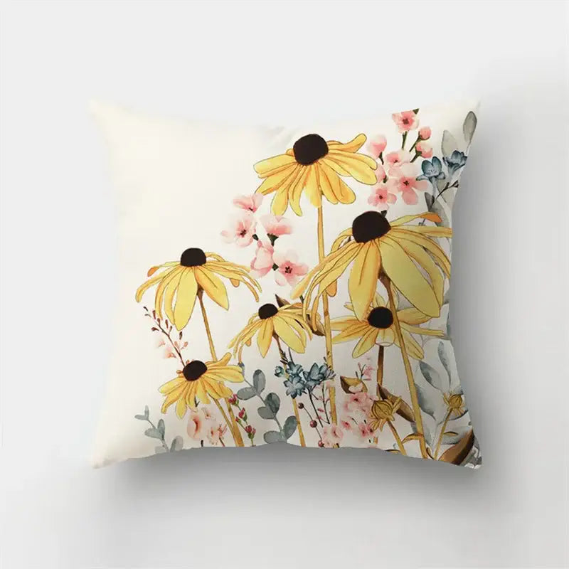 Artistic nature and animal short plush pillowcase bedroom decor