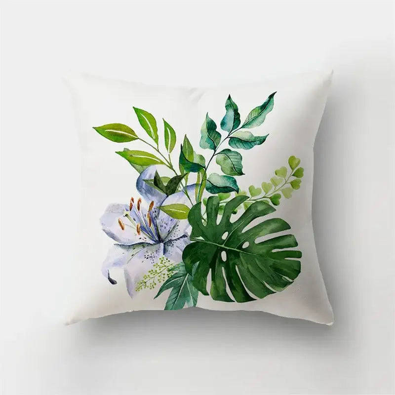 Artistic nature and animal short plush pillowcase bedroom decor