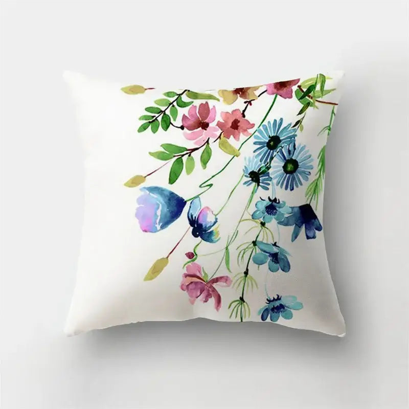 Artistic nature and animal short plush pillowcase bedroom decor