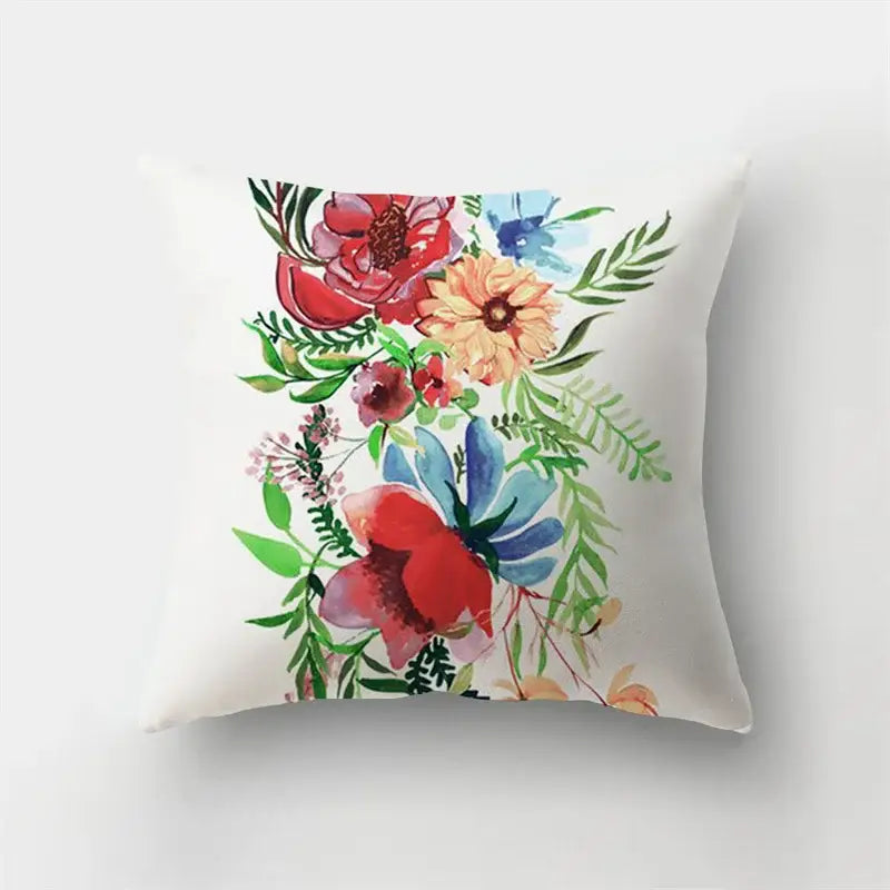 Artistic nature and animal short plush pillowcase bedroom decor
