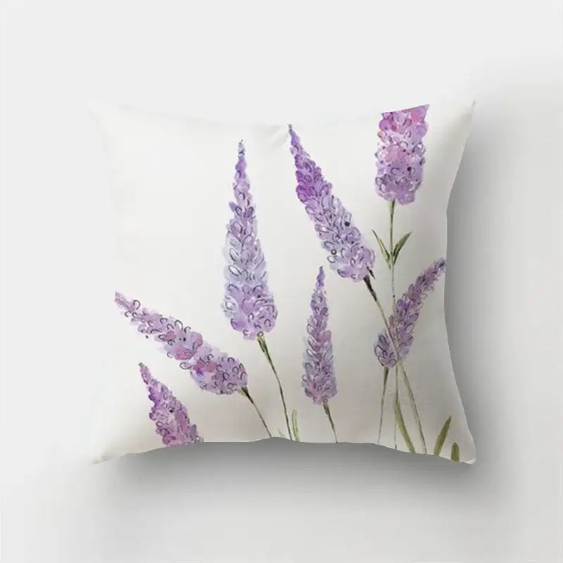 Artistic nature and animal short plush pillowcase bedroom decor