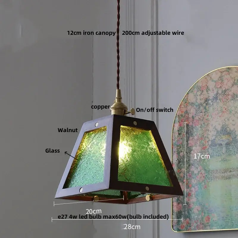 Ash wood dome pendant lamp kitchen hanging light