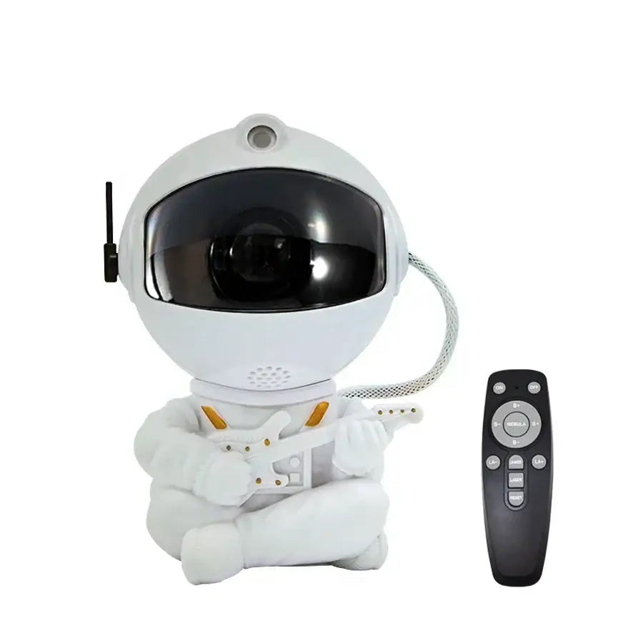Astronaut white and gold galaxy star projector night light bedroom
