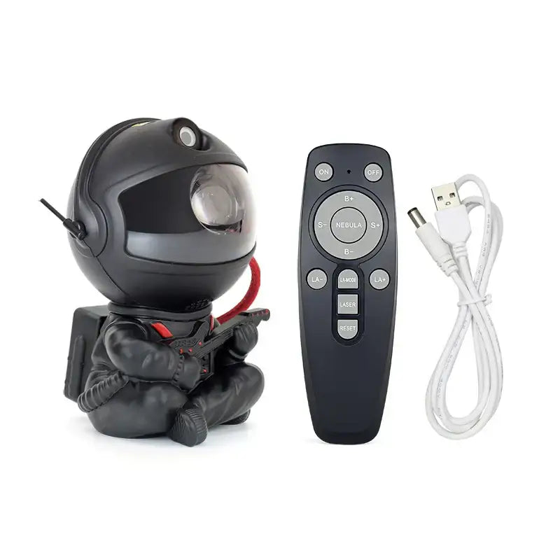 Astronaut white galaxy star night light bedroom projector
