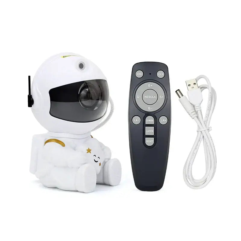 Astronaut white galaxy star night light bedroom projector