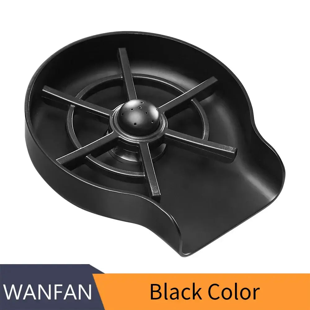 Automatic black plastic glass rinser for kitchen home bar