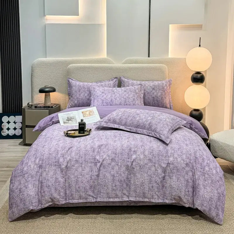 Autumnal leaf cream brushed cotton duvet cover set bedroom