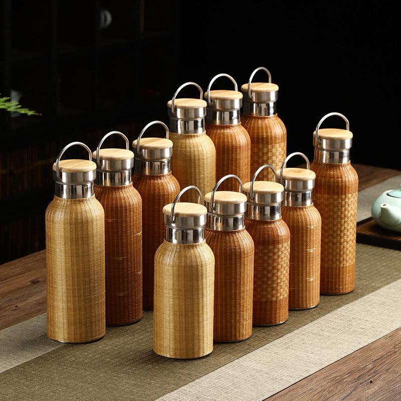 Bamboo Insulated Thermos Cup