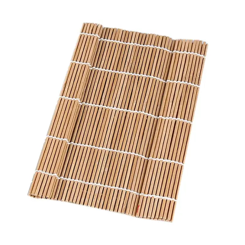 Bamboo sushi rolling mat and onigiri rice paddles kitchen tool