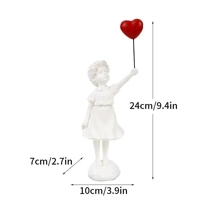 Banksy sculpture collection black & white figurines living room decor