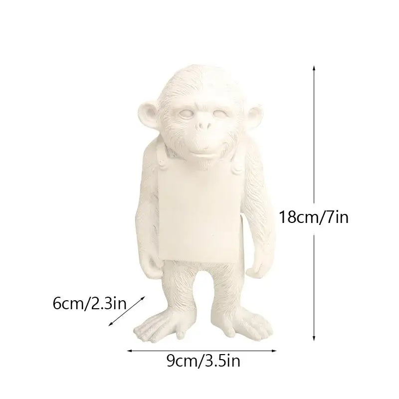 Banksy sculpture collection black & white figurines living room decor
