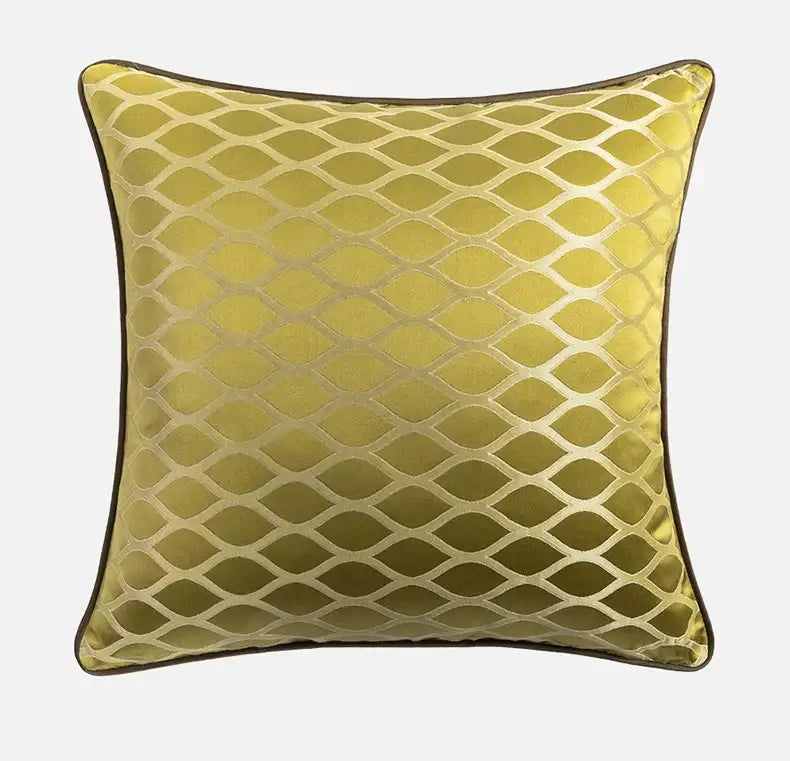 Baroque floral olive & gold cushion covers living room decor
