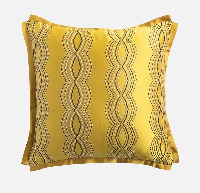 Baroque floral olive & gold cushion covers living room decor