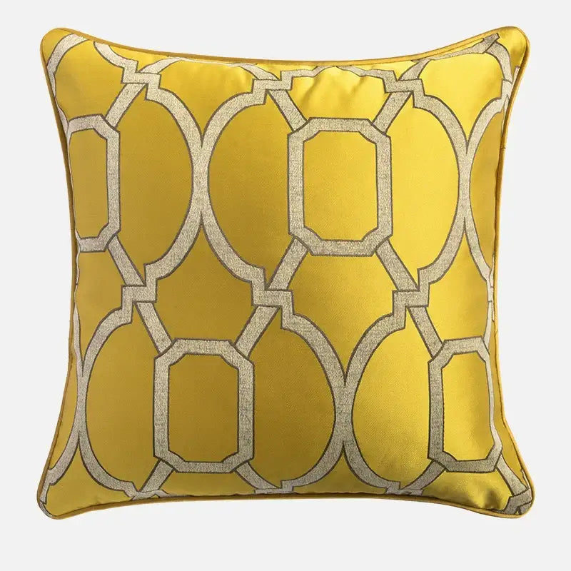 Baroque floral olive & gold cushion covers living room decor