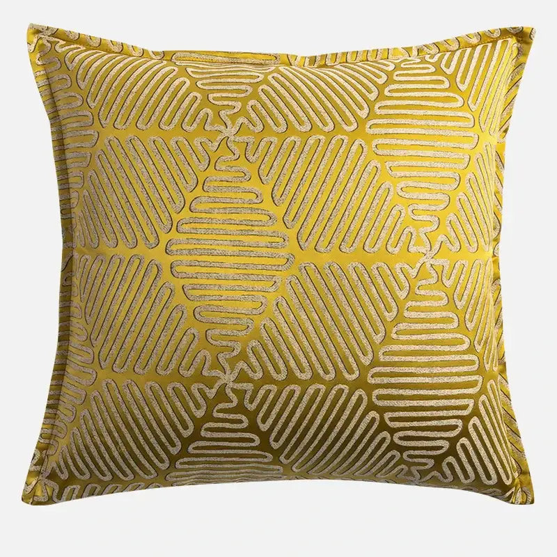 Baroque floral olive & gold cushion covers living room decor