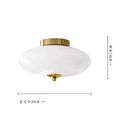 Bauhaus cream white glass ceiling lamp dining room led light
