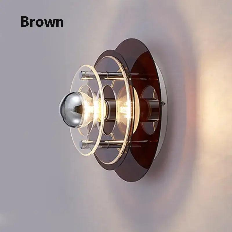 Bauhaus green and clear glass led wall sconces bedroom light