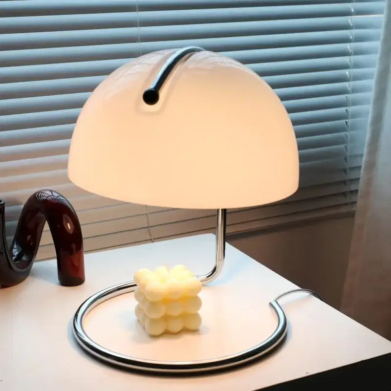 Bauhaus mushroom modern led desk lamp for bedroom with aromatherapy