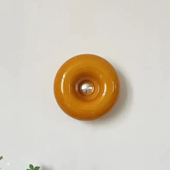 Bauhaus orange decorbites donut wall lamp bedroom atmosphere light