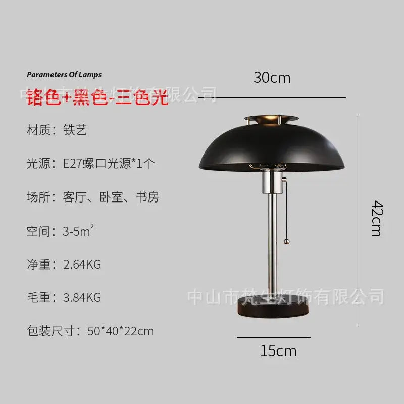 Bauhaus red glossy ceramic led table lamp bedroom