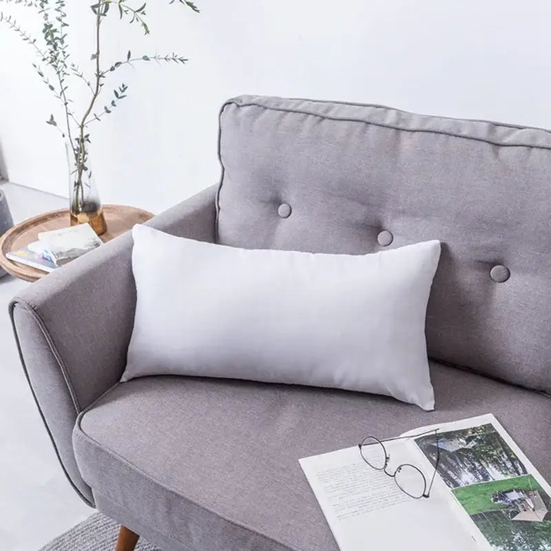 Beige and white geometric embroidery tassel cushion cover living room