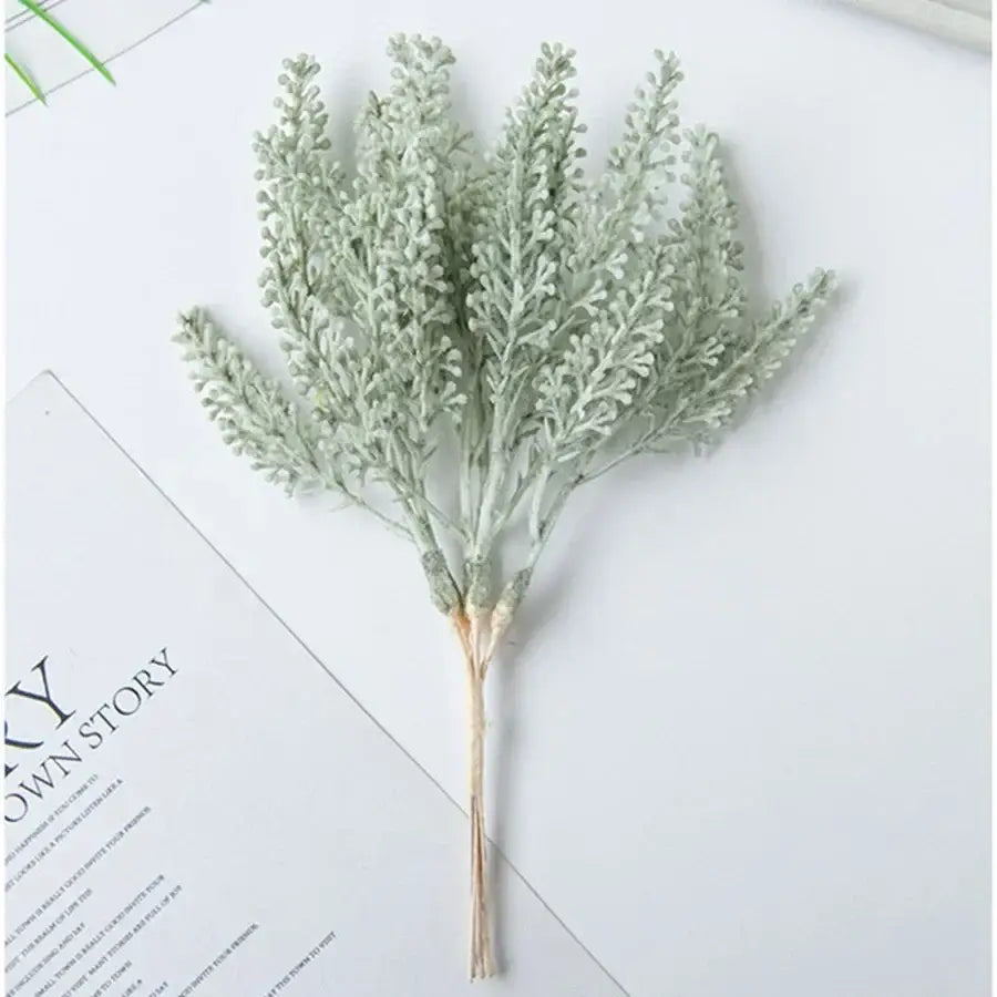 Beige artificial plants golden wheat ear stems for living room decor