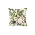 Beige cartoon print velvet cushion cover living room jungle decor