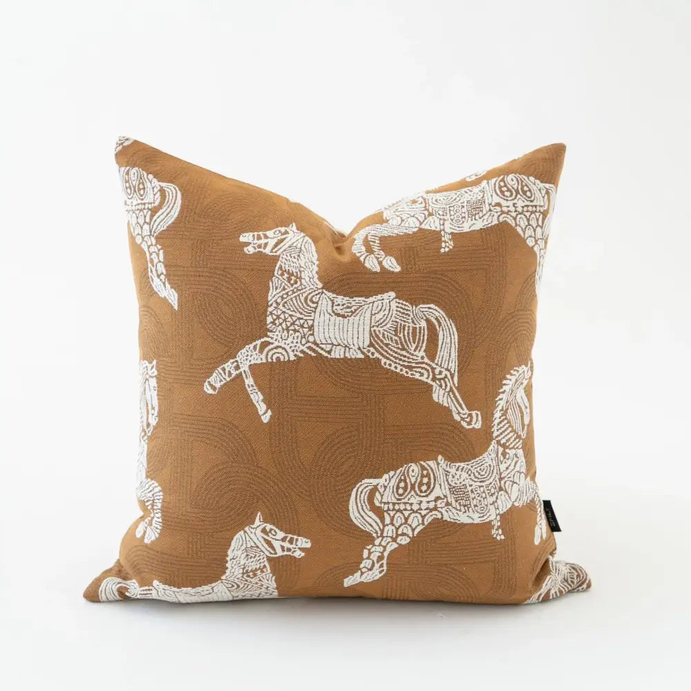 Beige geometric jacquard cushion cover living room pillow accent