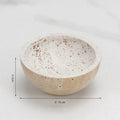 Beige travertine marble sphere incense burner living room decor