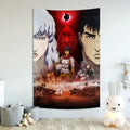 Berserk sacrifice tapestry blue wall hanging bedroom decor