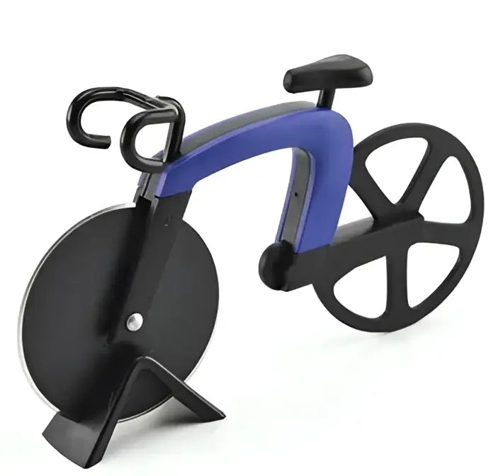 Bicycle stainless steel pizza cutter slicer set kitchen tool