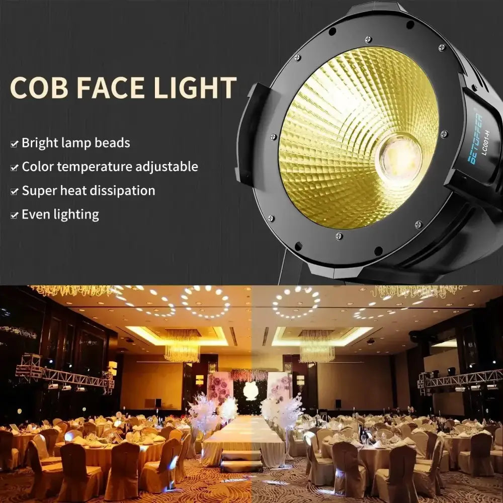 Big dipper 100w cob white stage light with barn doors for studio