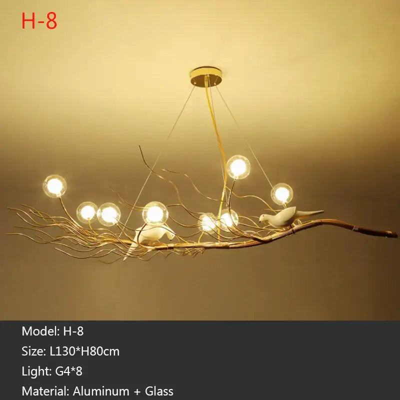 Bird nest led pendant light for dining room and cafe decor