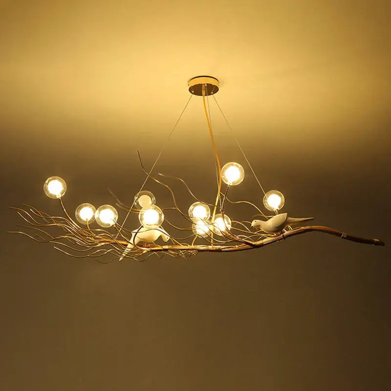 Bird nest led pendant light for dining room and cafe decor